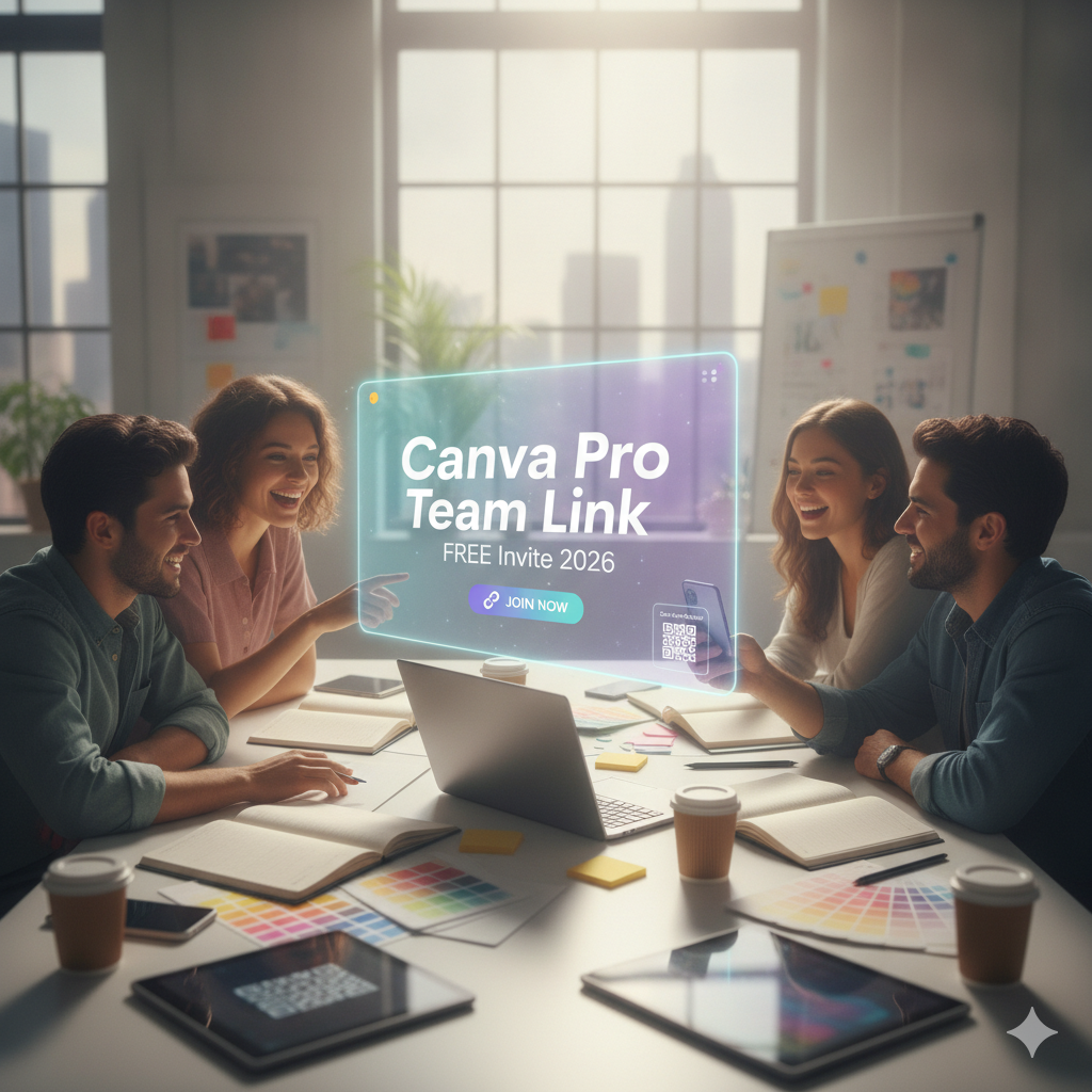 Canva Pro team link - free Canva Pro team invite link - Canva Pro team join link - Canva Pro invite link 2026